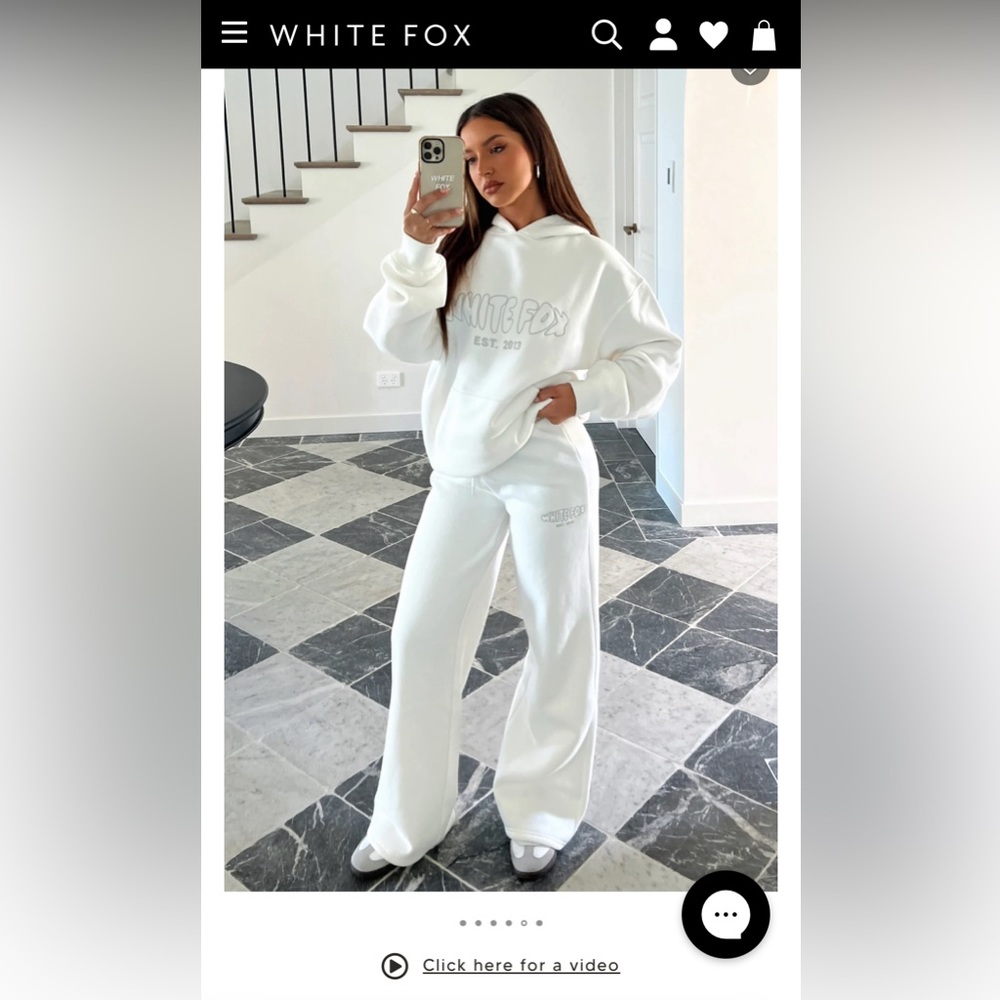 WHITE FOX BOUTIQUE Missed Flights Sweatpants White